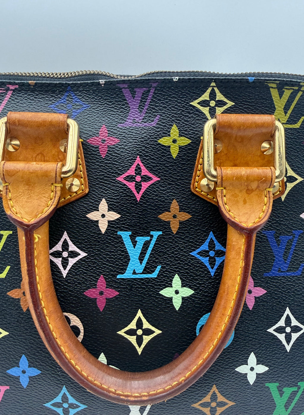 Louis Vuitton Black Multicolor Monogram Murakami Alma PM M92646