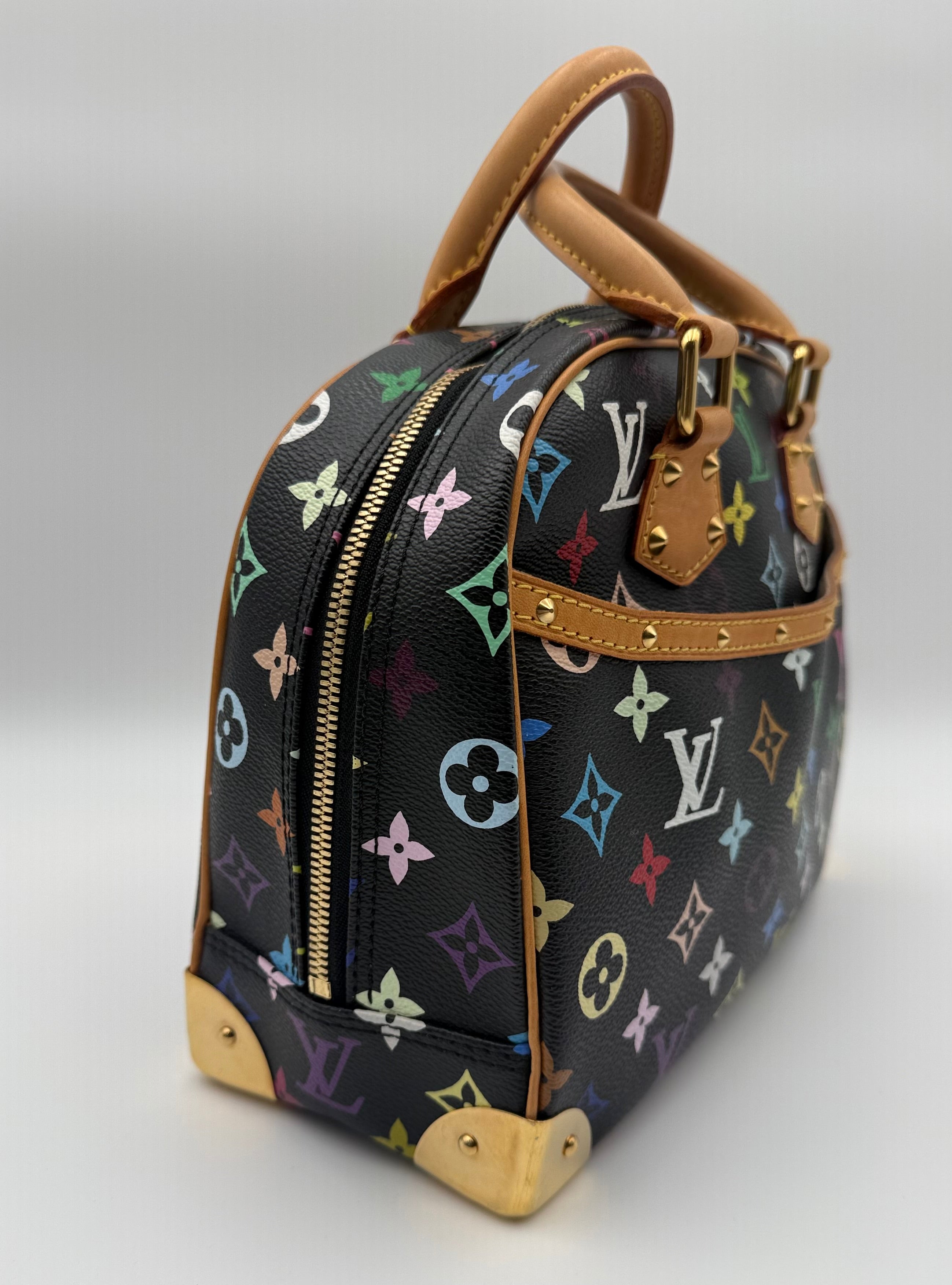 Louis Vuitton Murakami Multicolor Monogram Trouville Bag *Vintage*