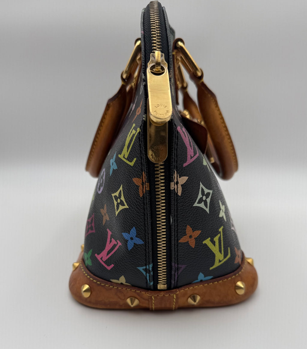 Louis Vuitton Black Multicolor Monogram Murakami Alma PM M92646