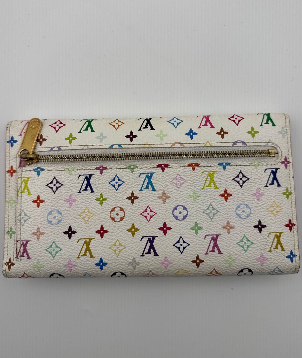 Louis Vuitton Multicolor Monogram Eugenie Long Wallet Murakami Collection
