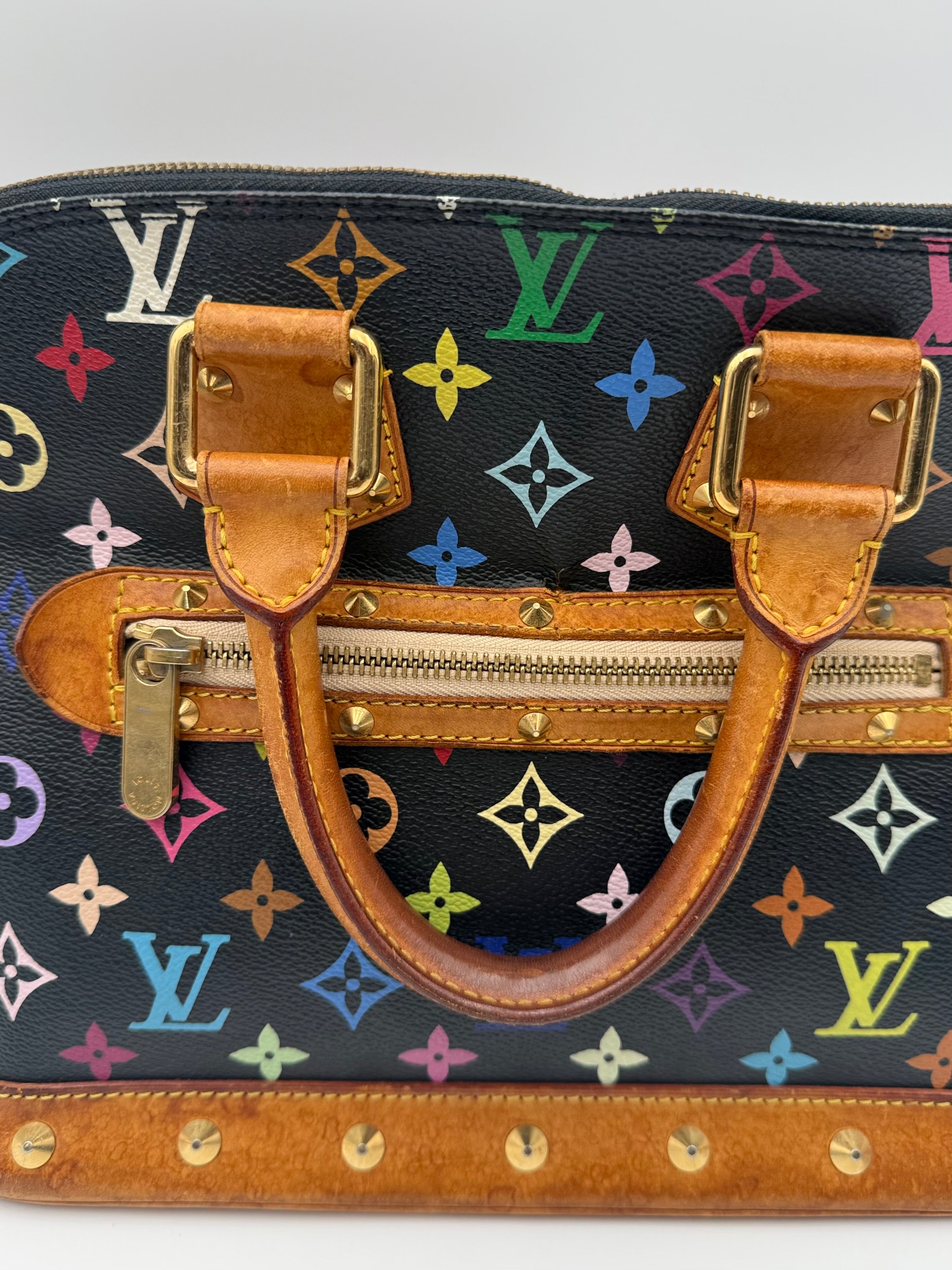 Louis Vuitton Black Multicolor Monogram Murakami Alma PM M92646