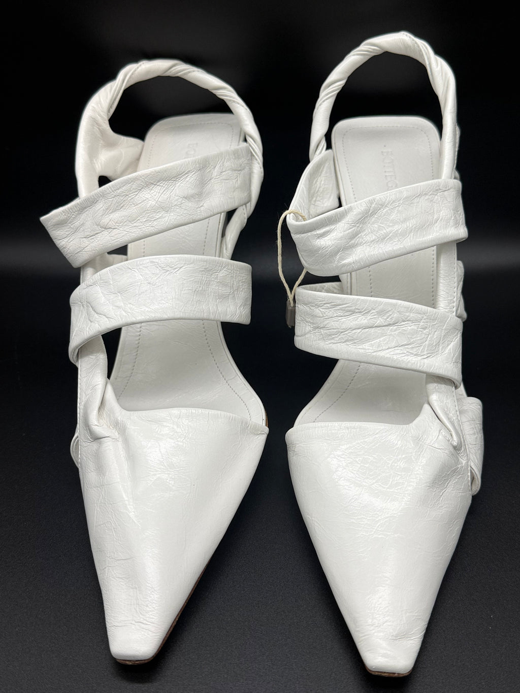 Bottega Veneta The Point Slingback Sandals in White Size 40 - Brand New