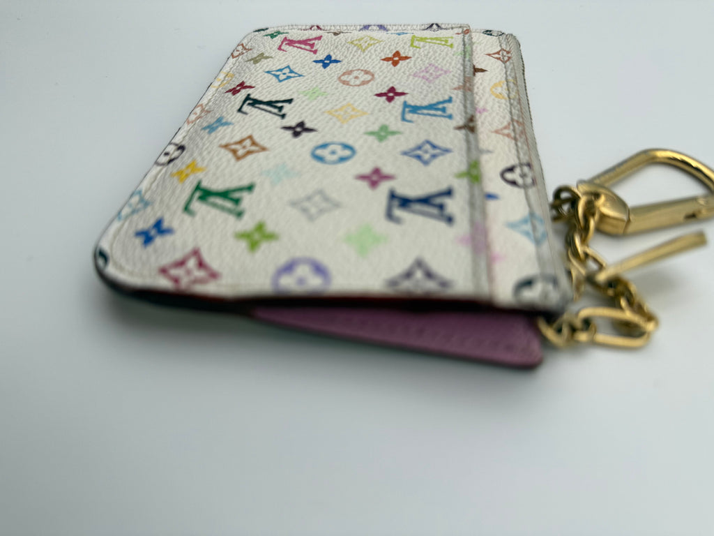 Louis Vuitton Monogram Multicolor Pochette Cles Coin Case Murakami Collection