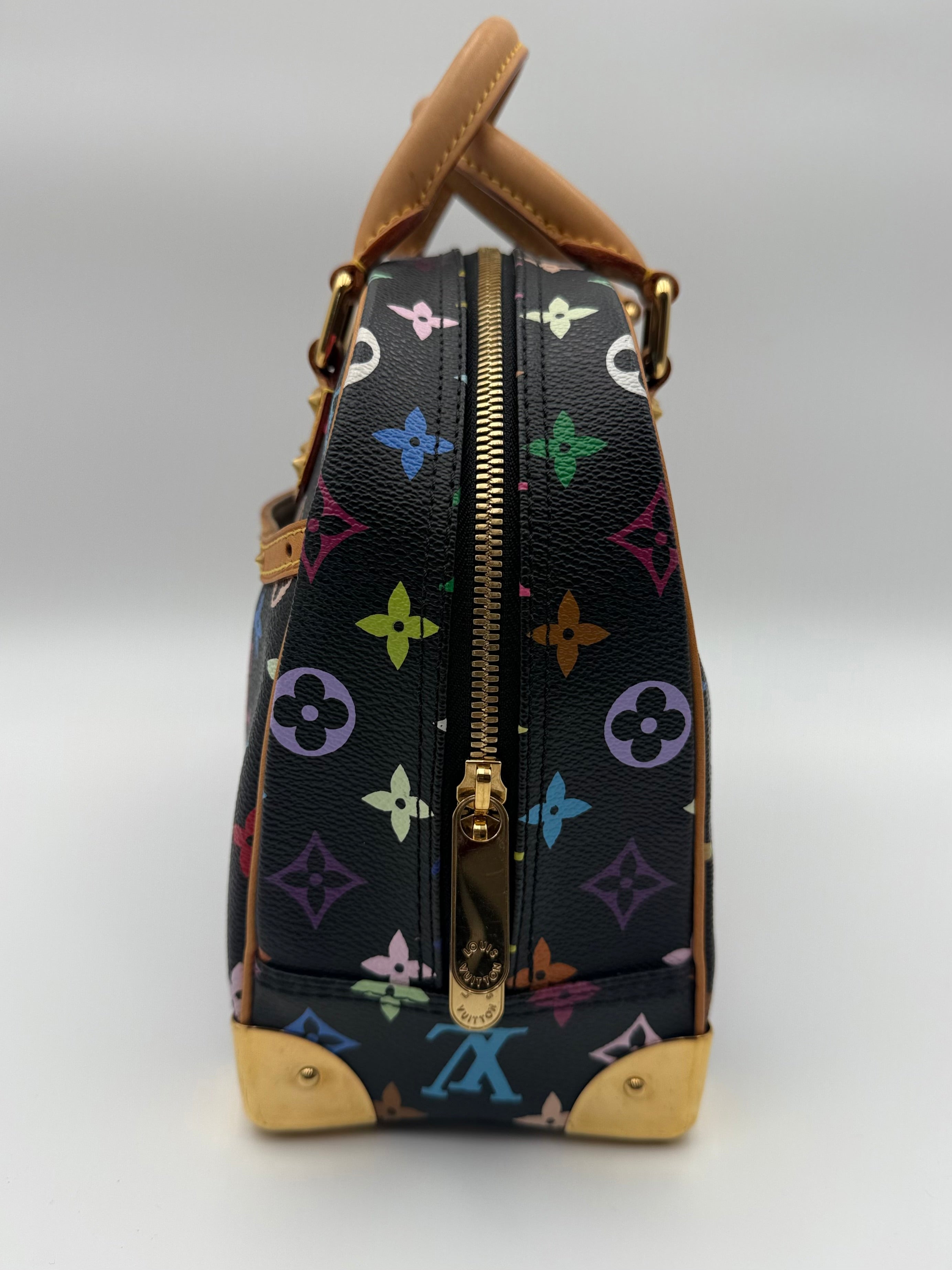 Louis Vuitton Murakami Multicolor Monogram Trouville Bag *Vintage*