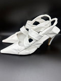 Bottega Veneta The Point Slingback Sandals in White Size 40 - Brand New
