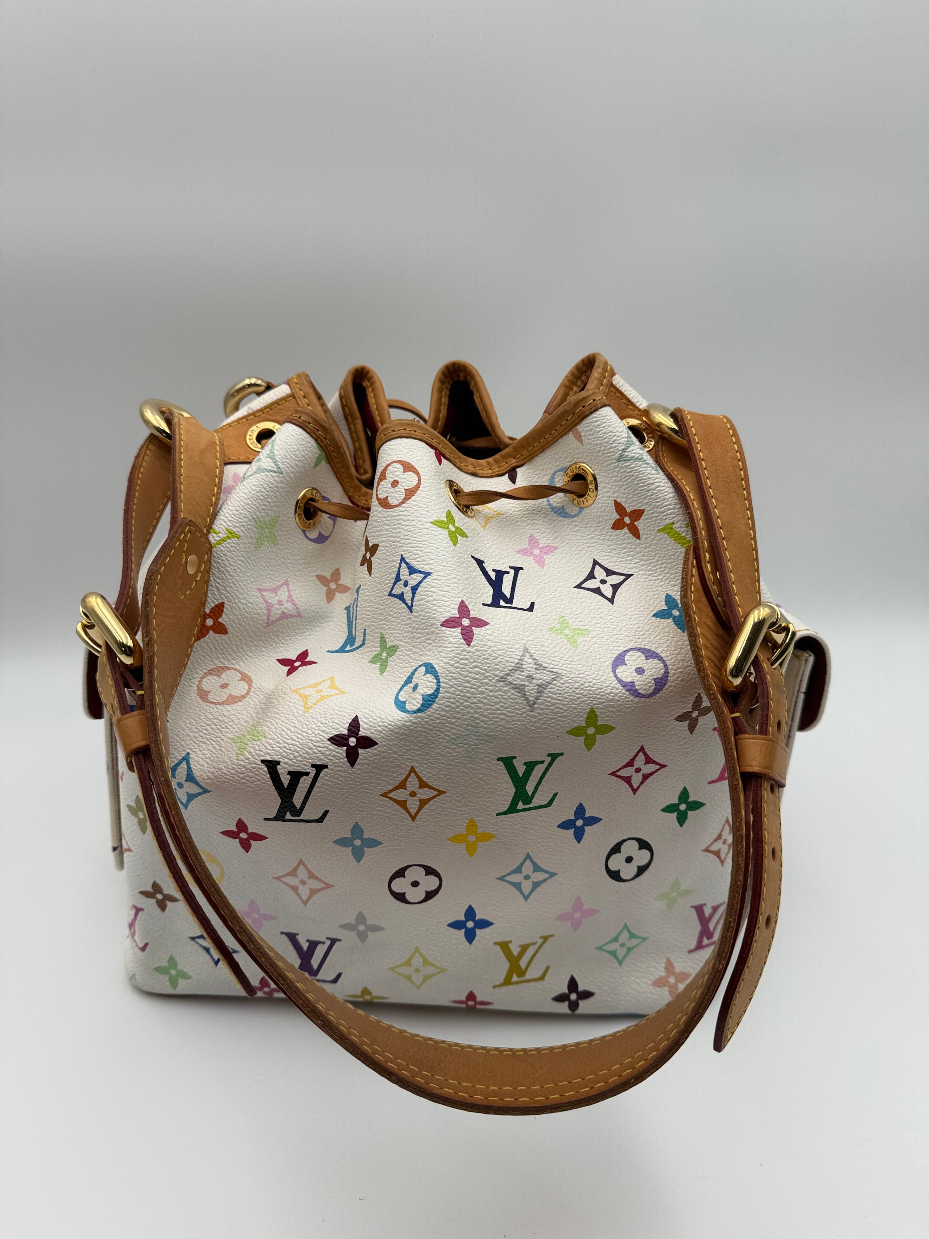 Louis Vuitton Petit Noe Multicolor Shoulder Bag Murakami Collection