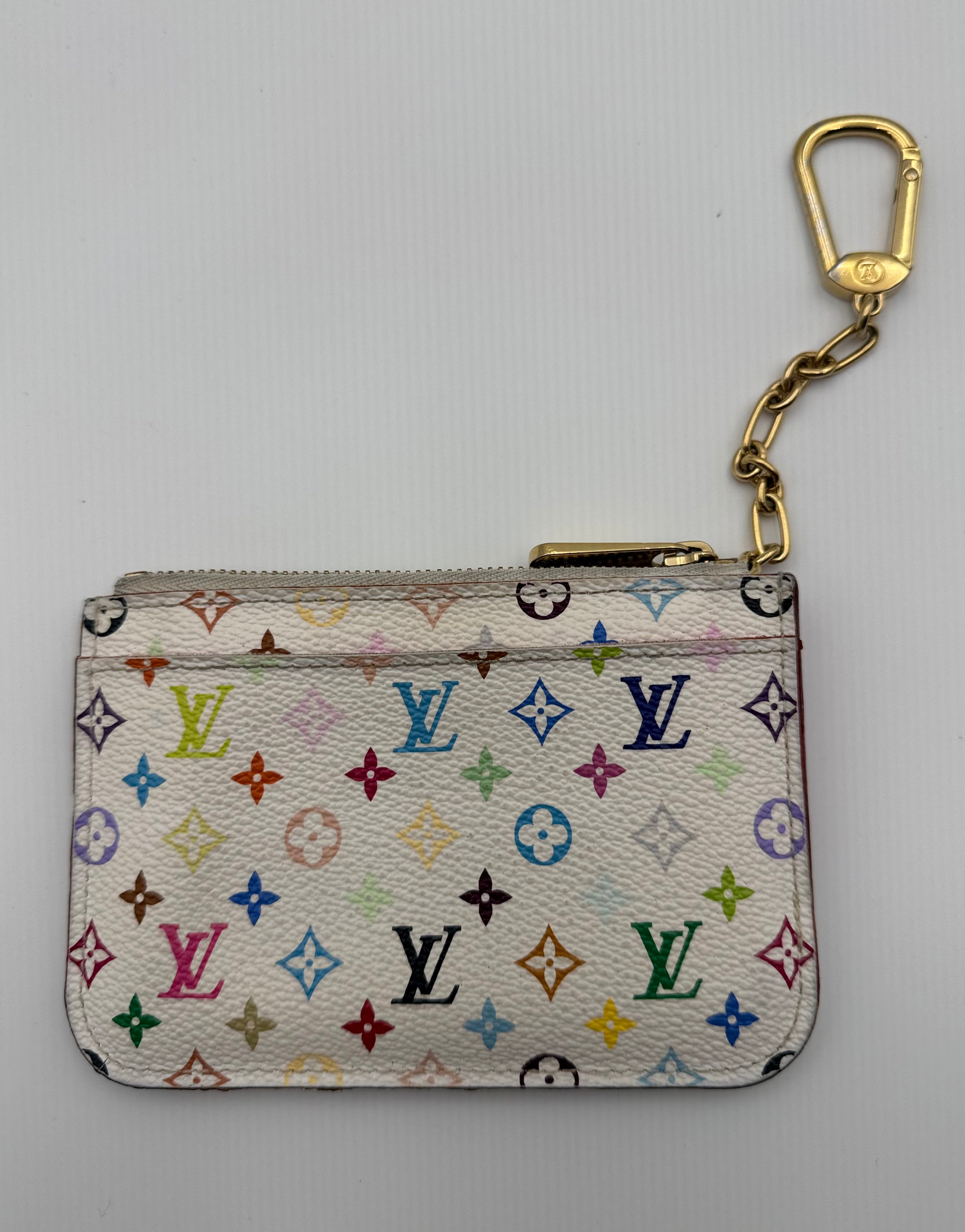 Louis Vuitton Monogram Multicolor Pochette Cles Coin Case Murakami Collection