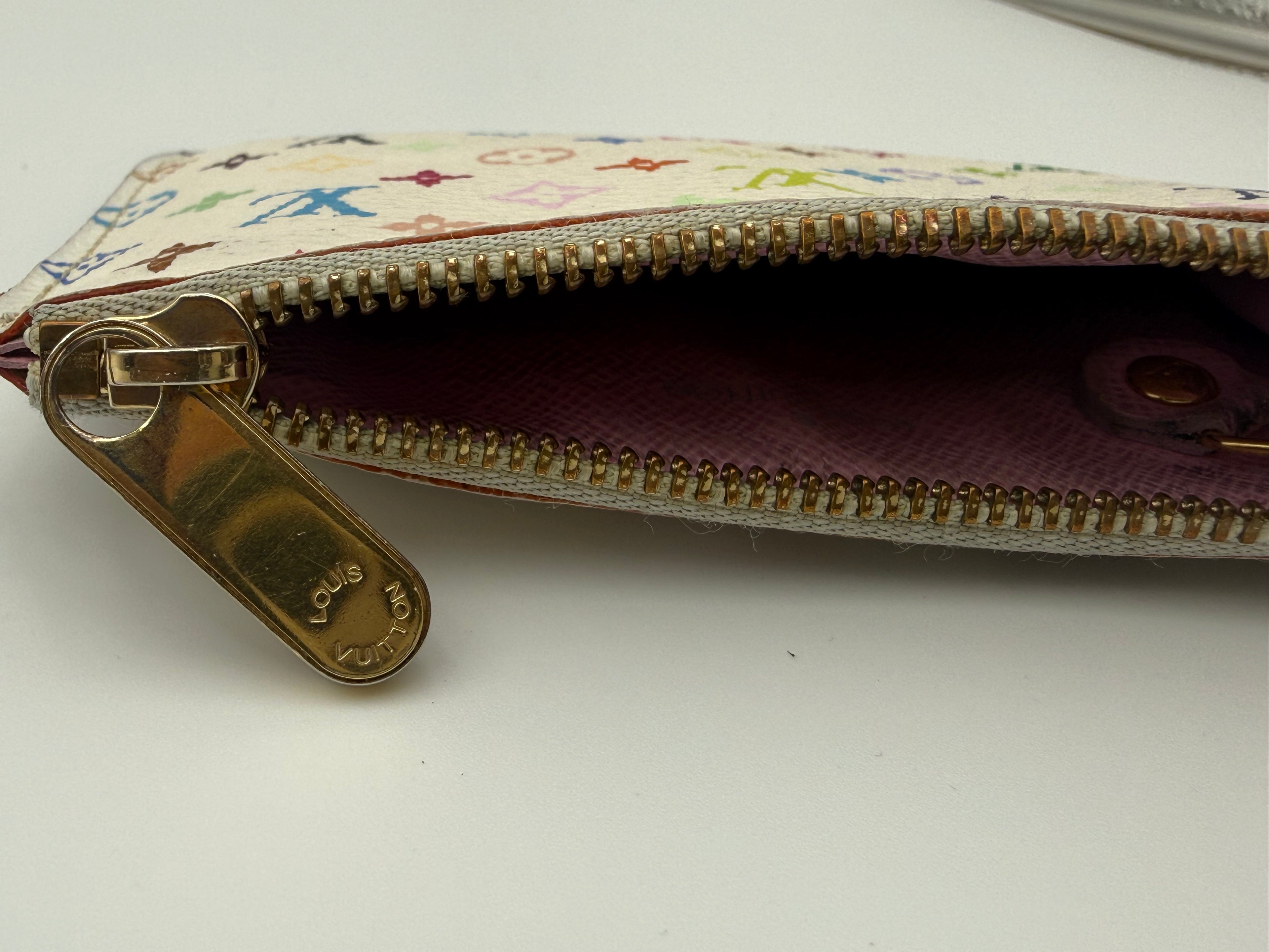Louis Vuitton Monogram Multicolor Pochette Cles Coin Case Murakami Collection
