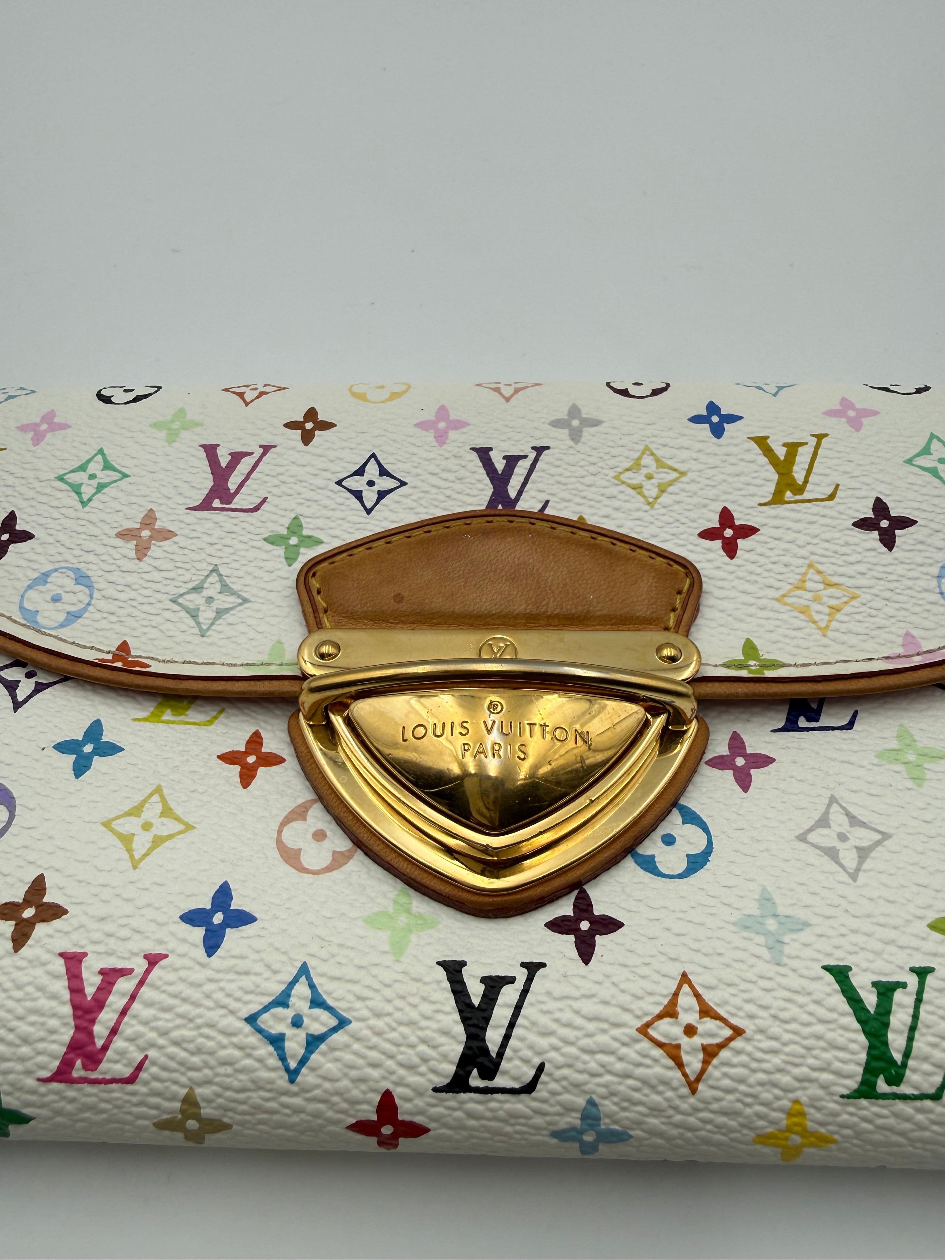 Louis Vuitton Multicolor Monogram Eugenie Long Wallet Murakami Collection
