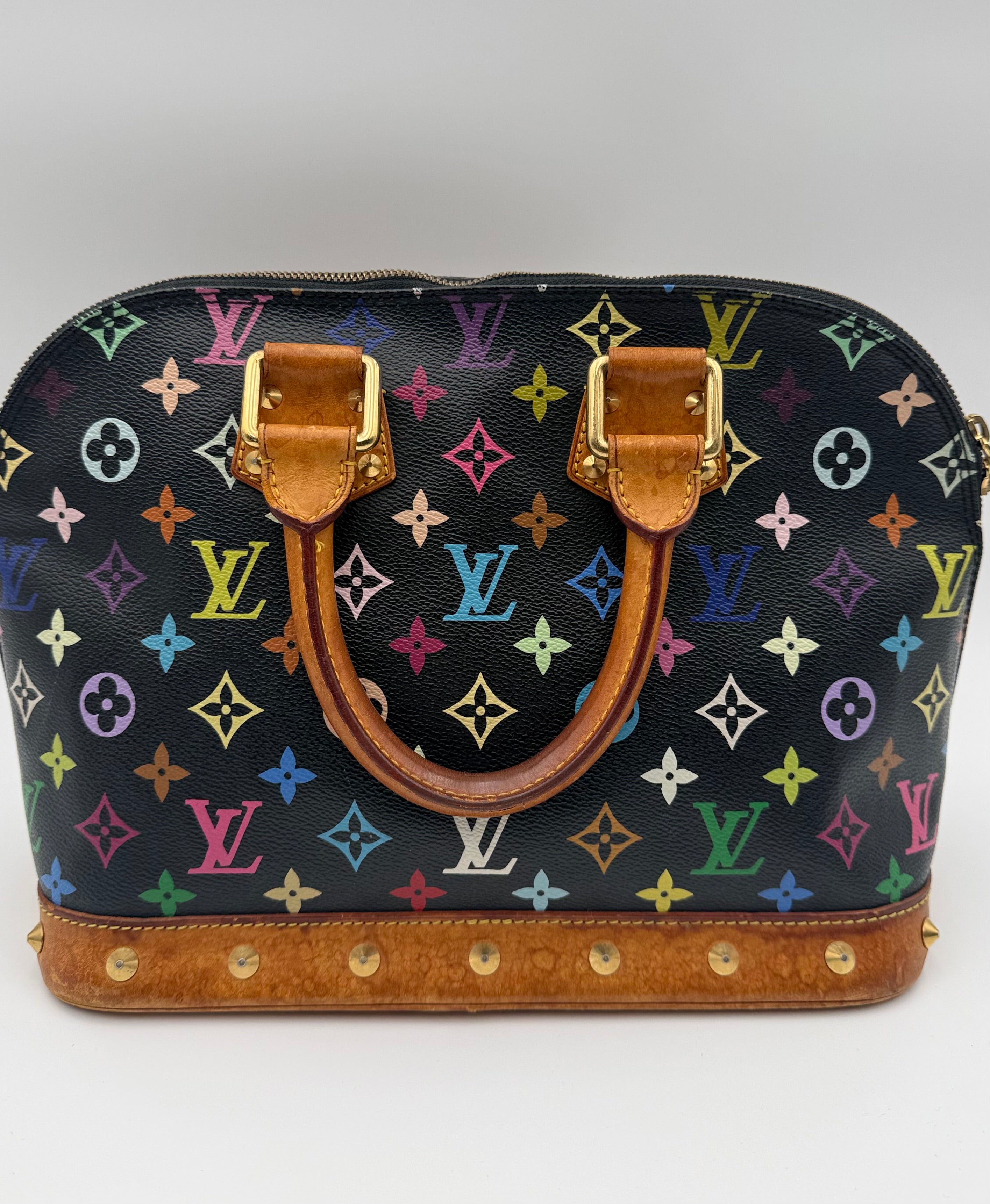 Louis Vuitton Black Multicolor Monogram Murakami Alma PM M92646