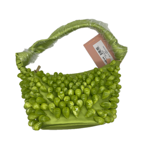 Cult Gaia Gia Faux Pearl Satin Shoulder Bag in Apple Green *Brand New*