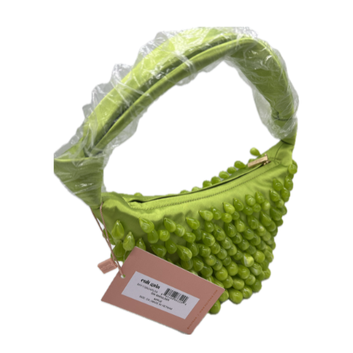 Cult Gaia Gia Faux Pearl Satin Shoulder Bag in Apple Green *Brand New*