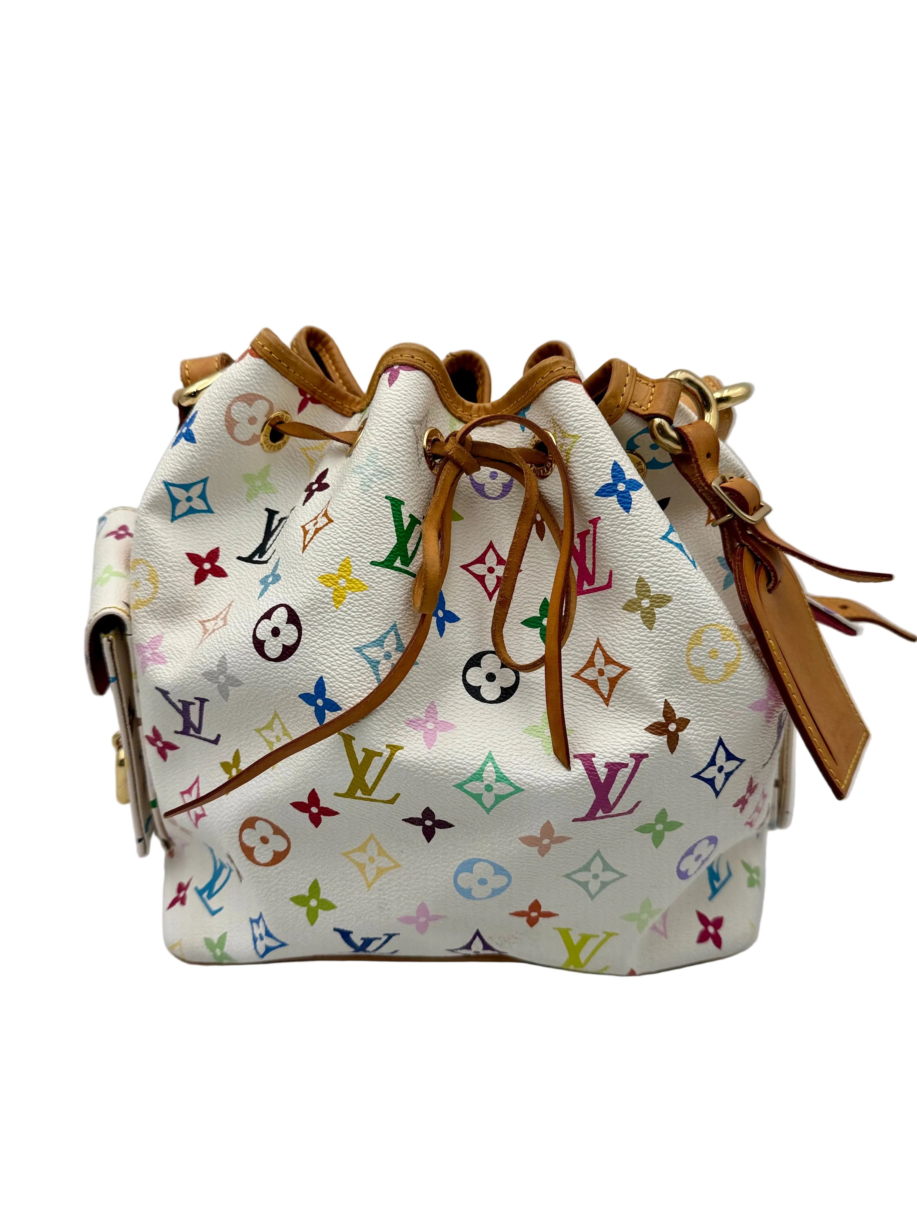 Louis Vuitton Petit Noe Multicolor Shoulder Bag Murakami Collection