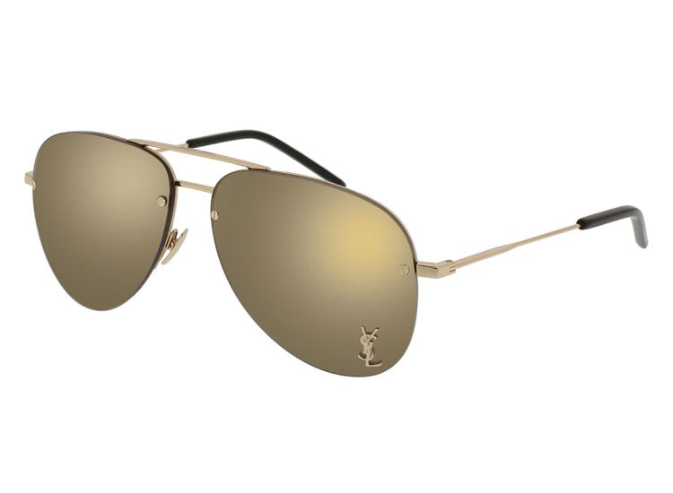 Saint Laurent Classic Logo Aviator Sunglasses (11M 004) *Brand New*