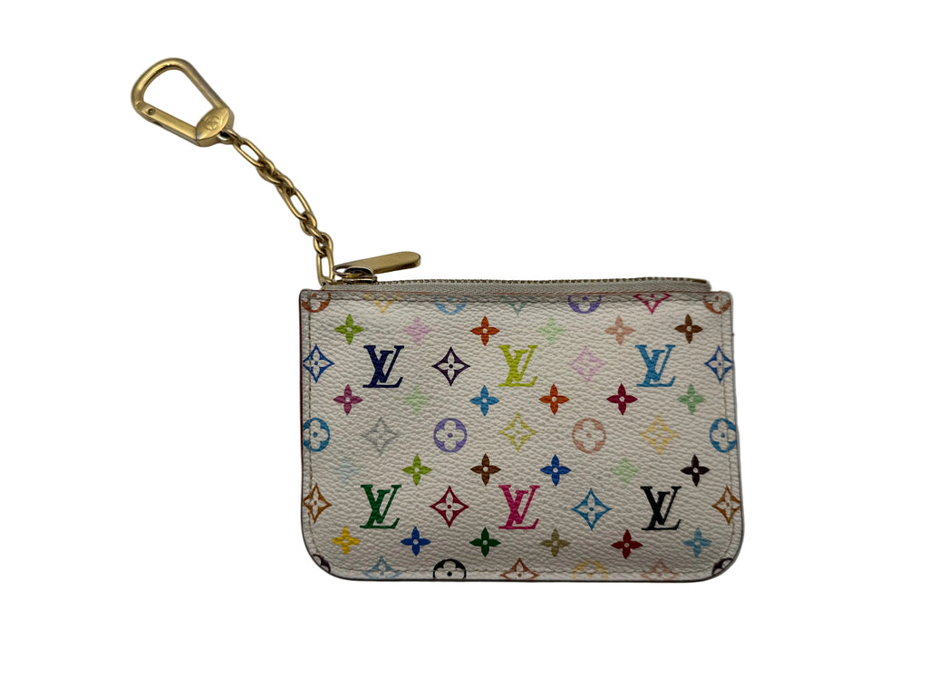 Louis Vuitton Monogram Multicolor Pochette Cles Coin Case Murakami Collection