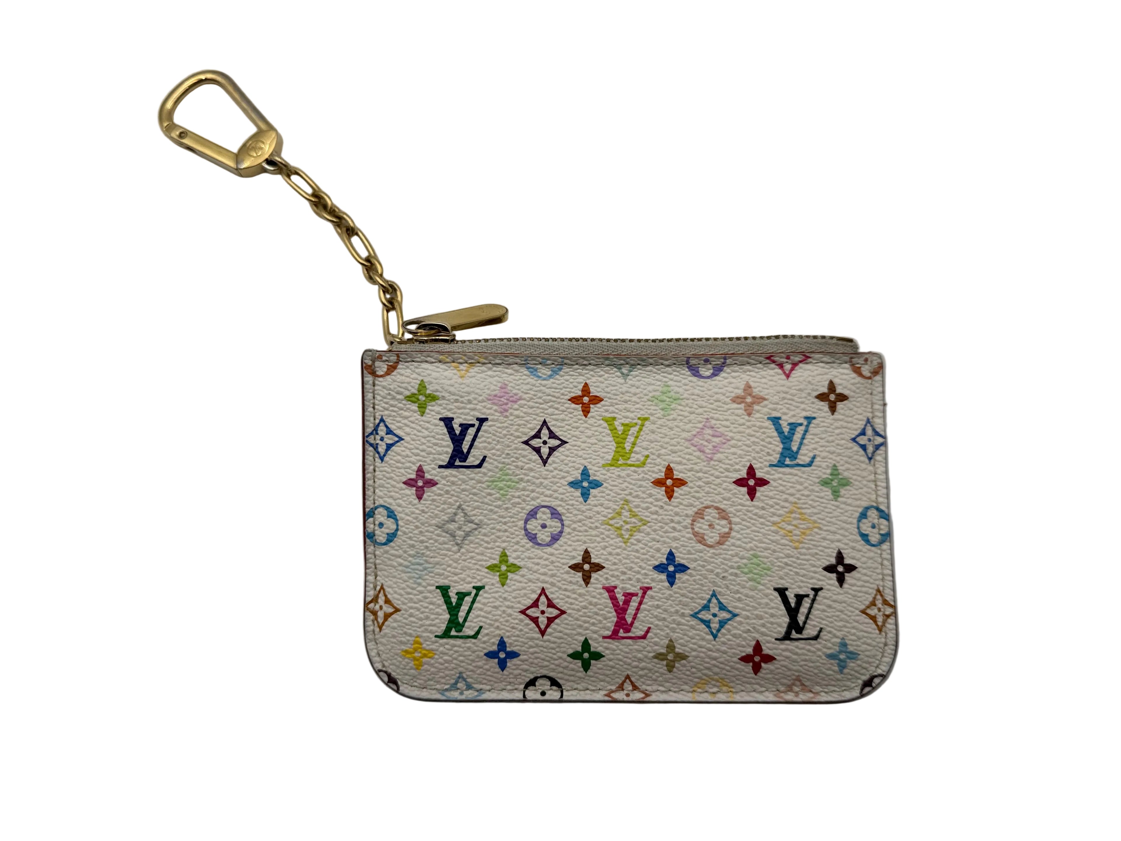 Louis Vuitton Monogram Multicolor Pochette Cles Coin Case Murakami Collection