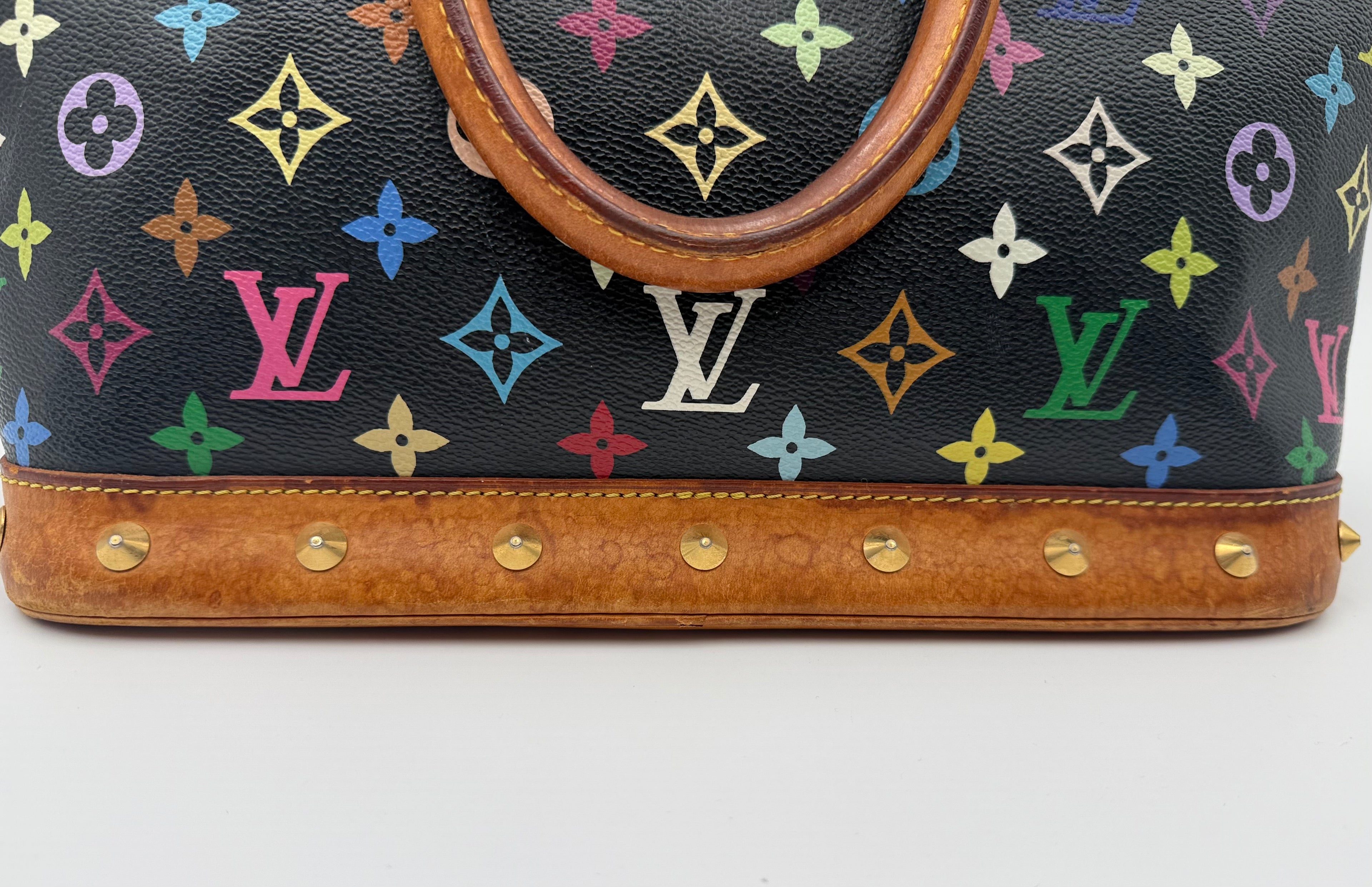 Louis Vuitton Black Multicolor Monogram Murakami Alma PM M92646