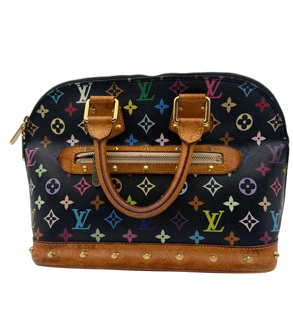 Louis Vuitton Black Multicolor Monogram Murakami Alma PM M92646