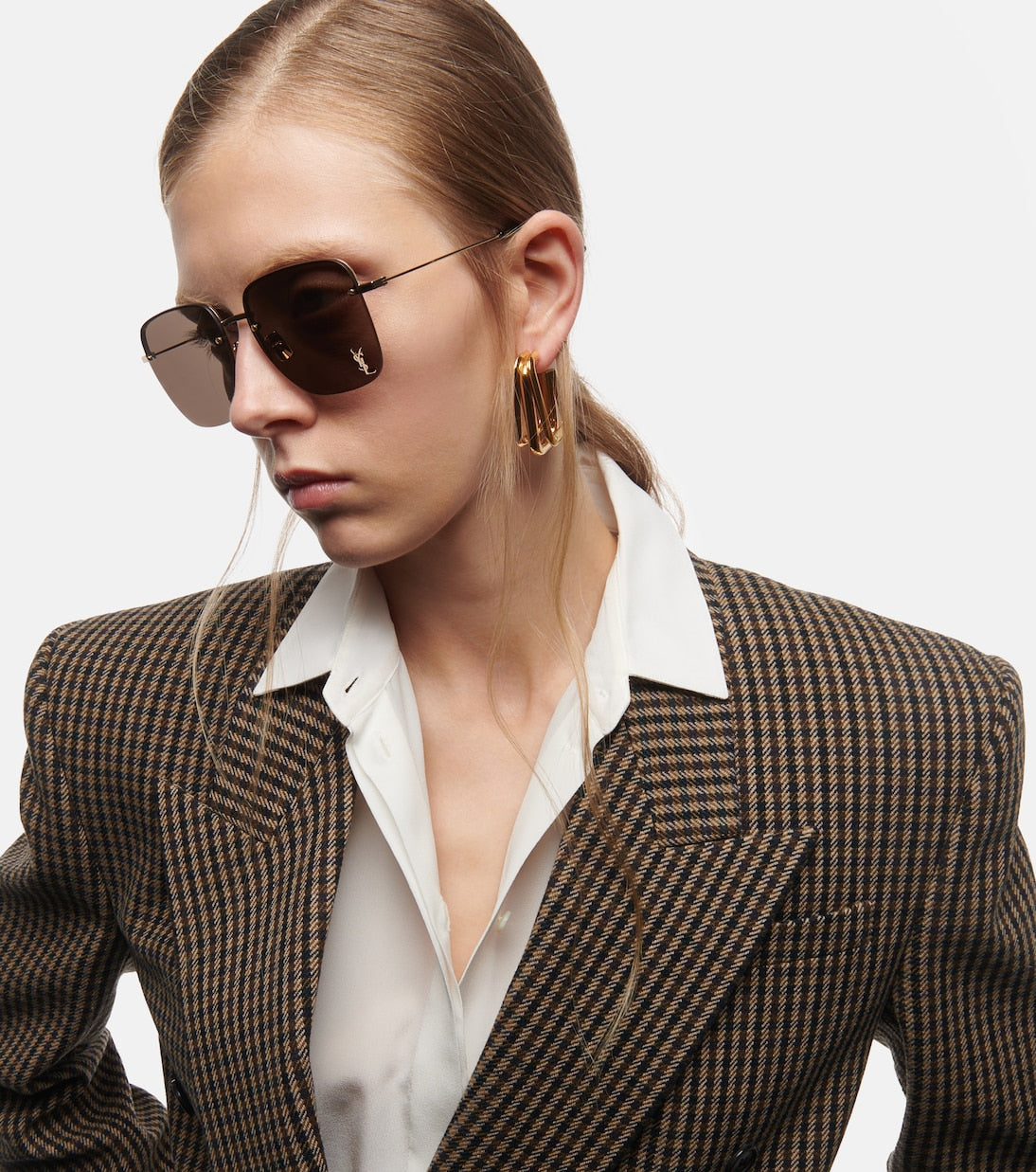 Saint Laurent Oversized Square Sunglasses (SL 312 M 003) *Brand New*