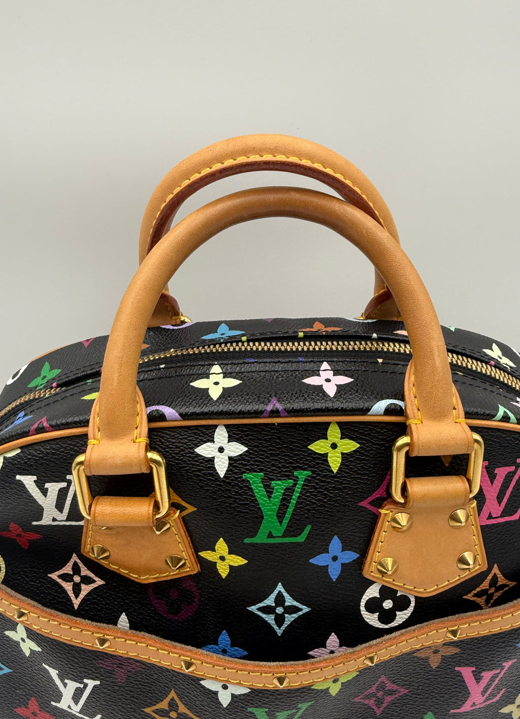 Louis Vuitton Murakami Multicolor Monogram Trouville Bag *Vintage*
