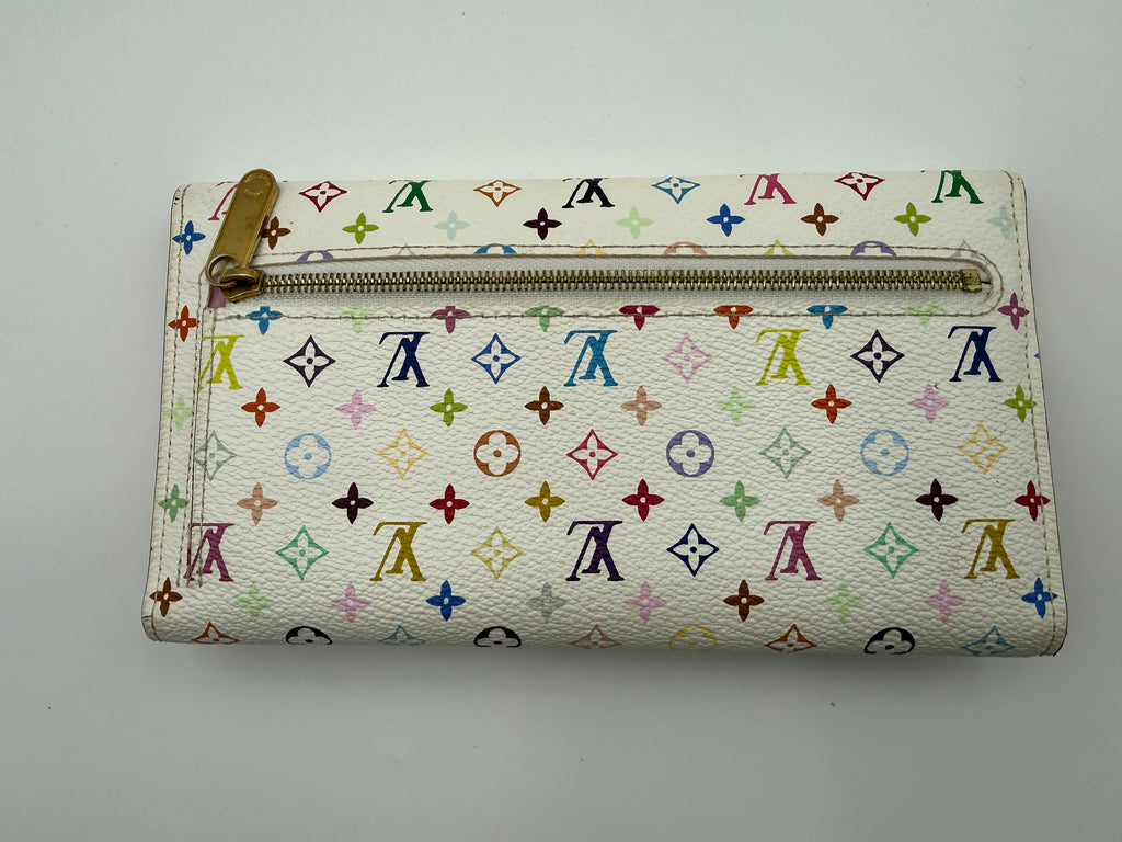Louis Vuitton Multicolor Monogram Eugenie Long Wallet Murakami Collection