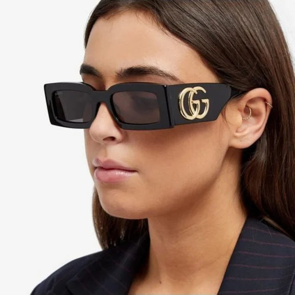 Gucci Rectangular Sunglasses (GG1425S W 001) *Brand New*