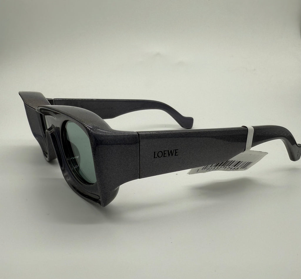 Loewe x Paula's Ibiza Rectangular Blue Mirror Sunglasses (LW40033I) *Brand New*