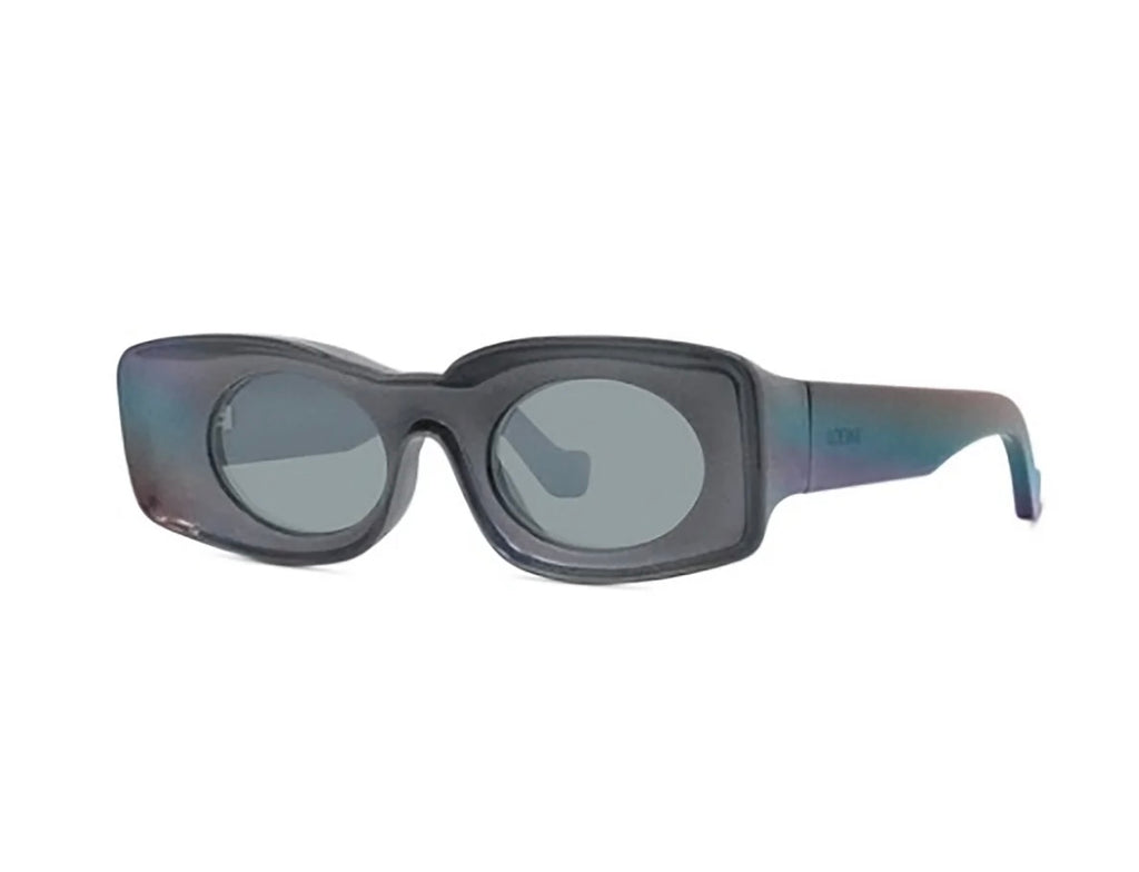 Loewe x Paula's Ibiza Rectangular Blue Mirror Sunglasses (LW40033I) *Brand New*