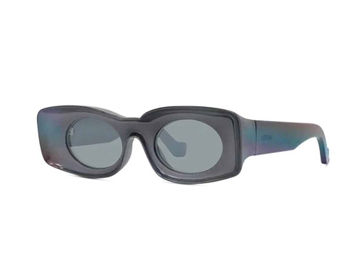 Loewe x Paula's Ibiza Rectangular Blue Mirror Sunglasses (LW40033I) *Brand New*
