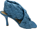 Bottega Veneta Shiny Nappa Intrecciato The Board Sandals Sky Blue (EU 39.5/US 9.5) *Brand New*