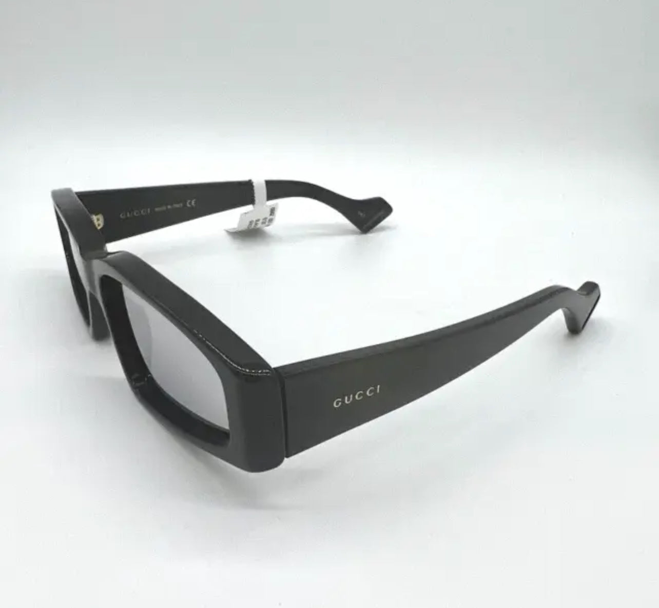 Gucci Black 58mm Rectangular Sunglasses with Mirrored Lens (GG0705) *Brand New*