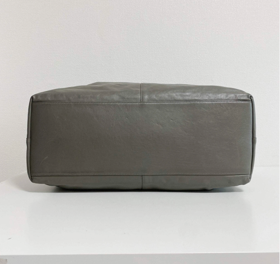 BOTTEGA VENETA Intrecciato Grey Boston Bag *Vintage*