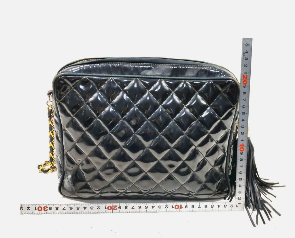 Chanel Quilted Patent Leather Camera Bag *Vintage*