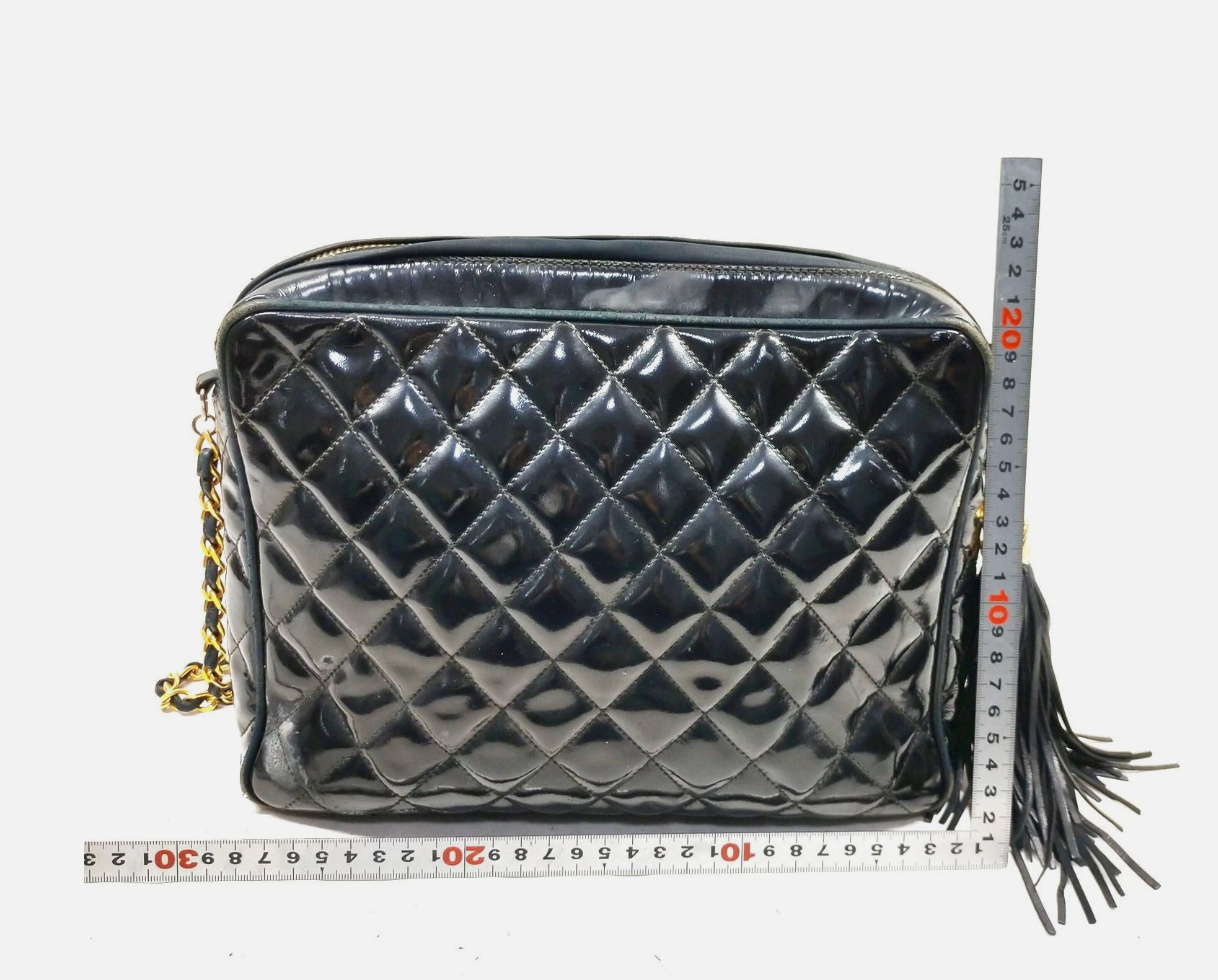 Chanel Quilted Patent Leather Camera Bag *Vintage*