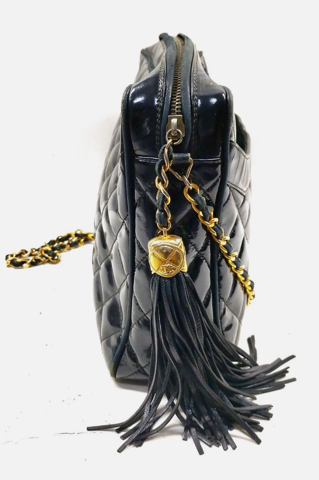 Chanel Quilted Patent Leather Camera Bag *Vintage*