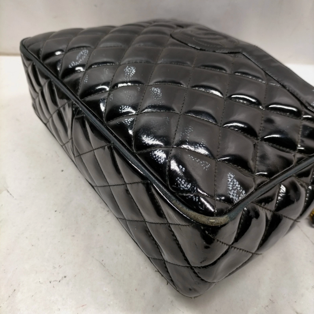 Chanel Quilted Patent Leather Camera Bag *Vintage*