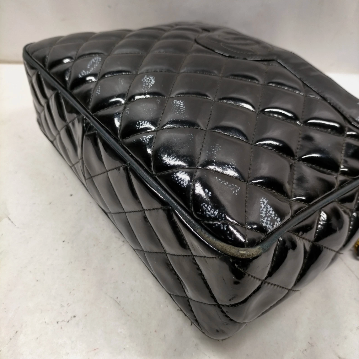 Chanel Quilted Patent Leather Camera Bag *Vintage*