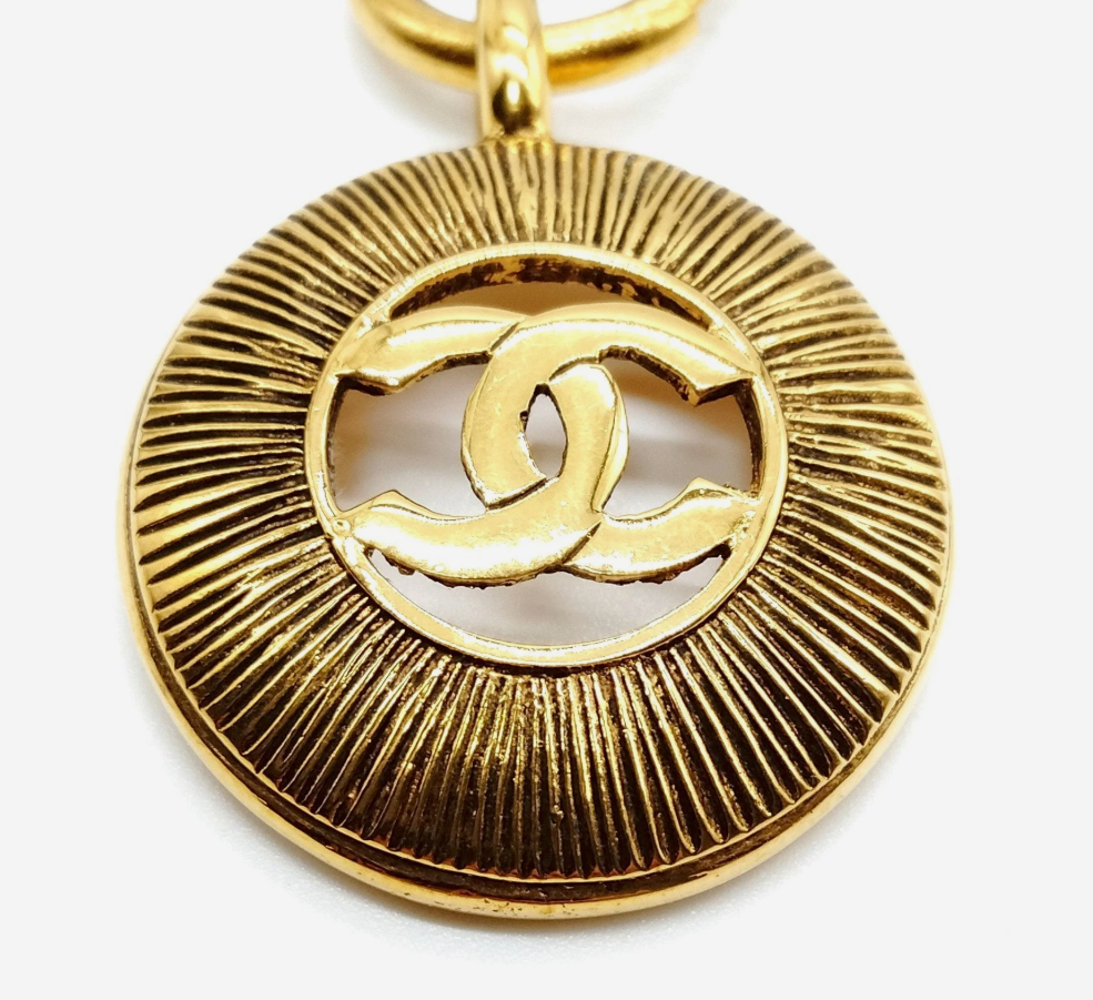 Chanel Sunburst Pendant Necklace *Vintage*