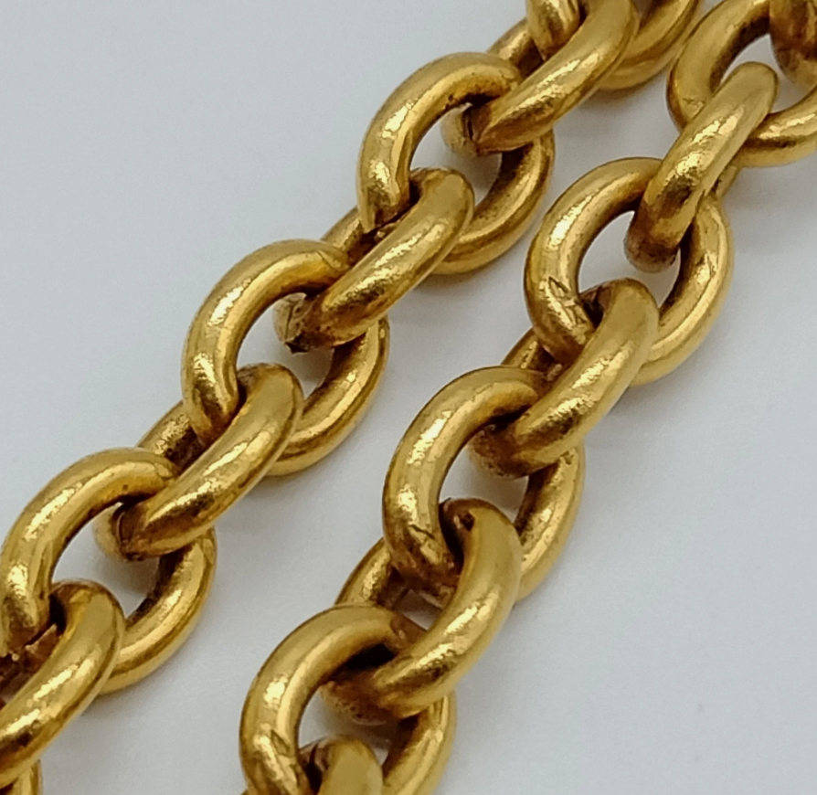 Chanel Ornate Gold Pendant Necklace *Vintage*