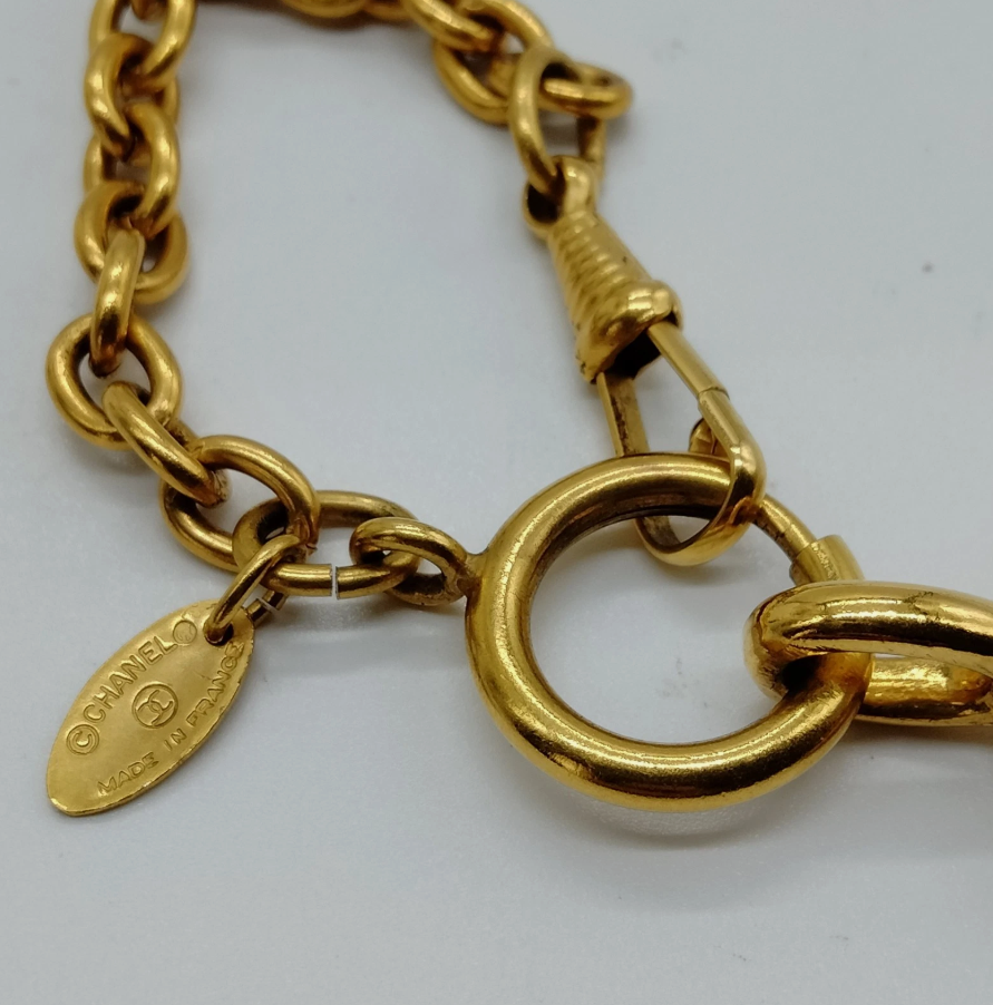 Chanel Ornate Gold Pendant Necklace *Vintage*