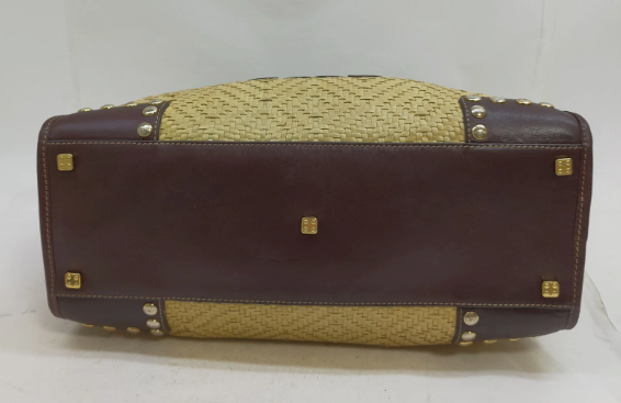 LOEWE Straw Amazona Beige and Brown Handbag *Vintage*
