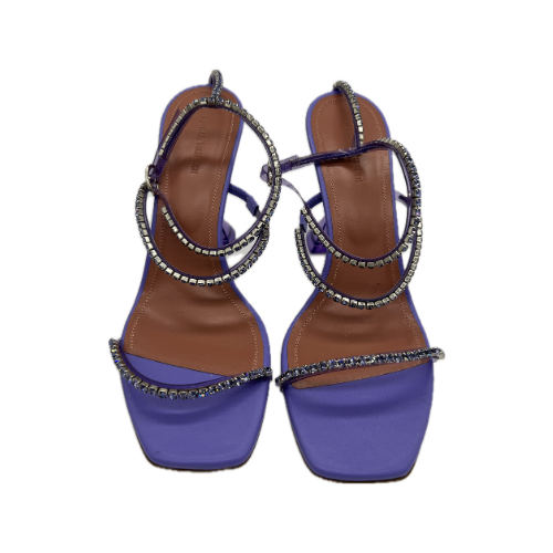 Amina Muaddi Gilda Glass Sandal - Size 39.5 *Brand New*