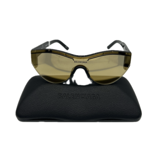 Balenciaga Black Shield 99mm Sunglasses *Brand New*