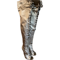 Gianvito Rossi Marie Satin Lace Up Over the Knee Thigh High Boots - Size 40 *Brand New*