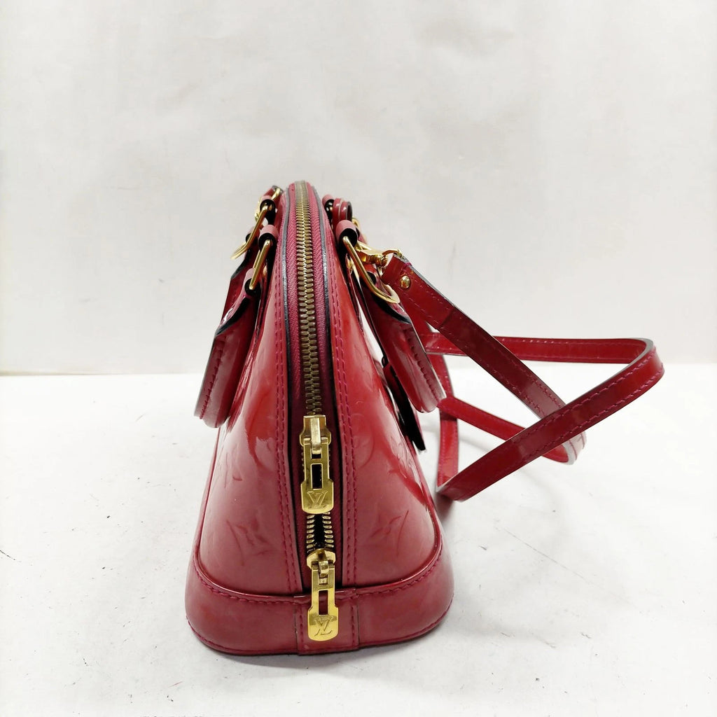 Louis Vuitton Alma BB Bag in Red Vernis