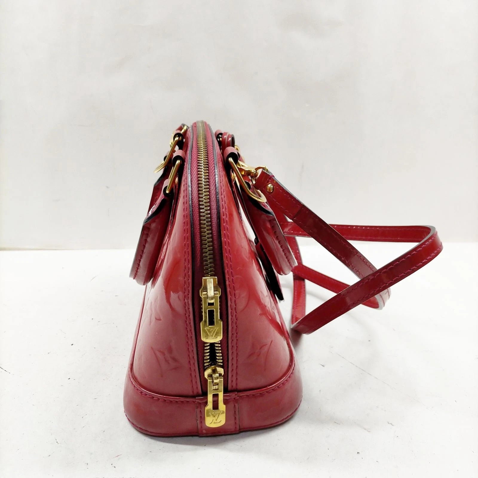 Louis Vuitton Alma BB Bag in Red Vernis
