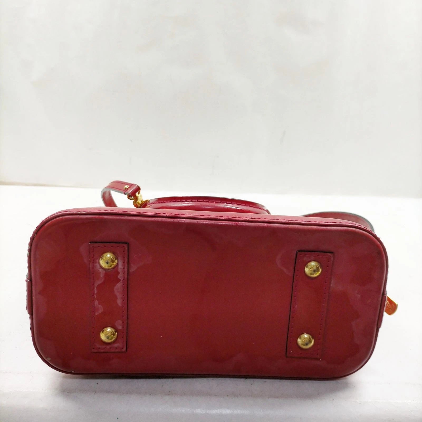 Louis Vuitton Alma BB Bag in Red Vernis
