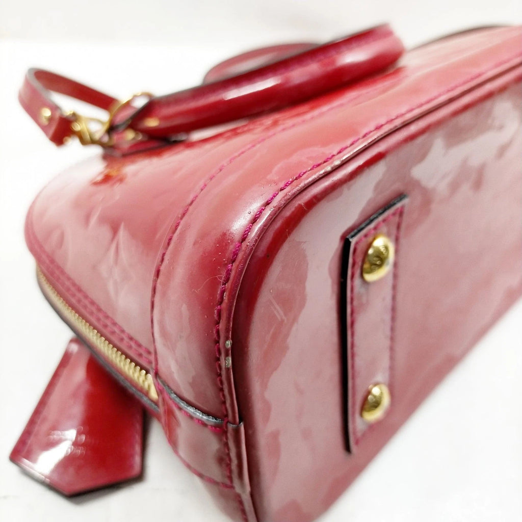 Louis Vuitton Alma BB Bag in Red Vernis