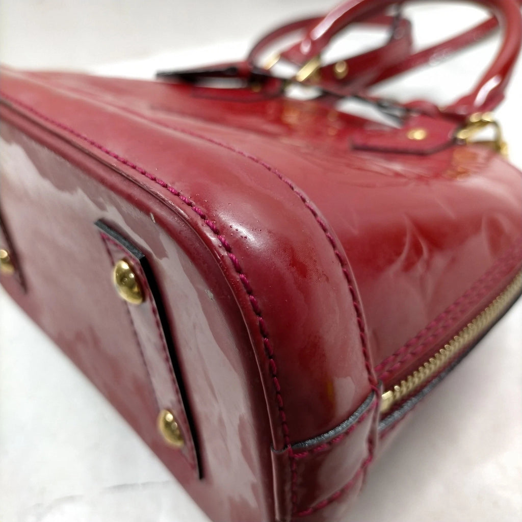 Louis Vuitton Alma BB Bag in Red Vernis