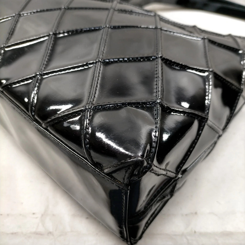 Chanel Quilted Patent Leather Bag